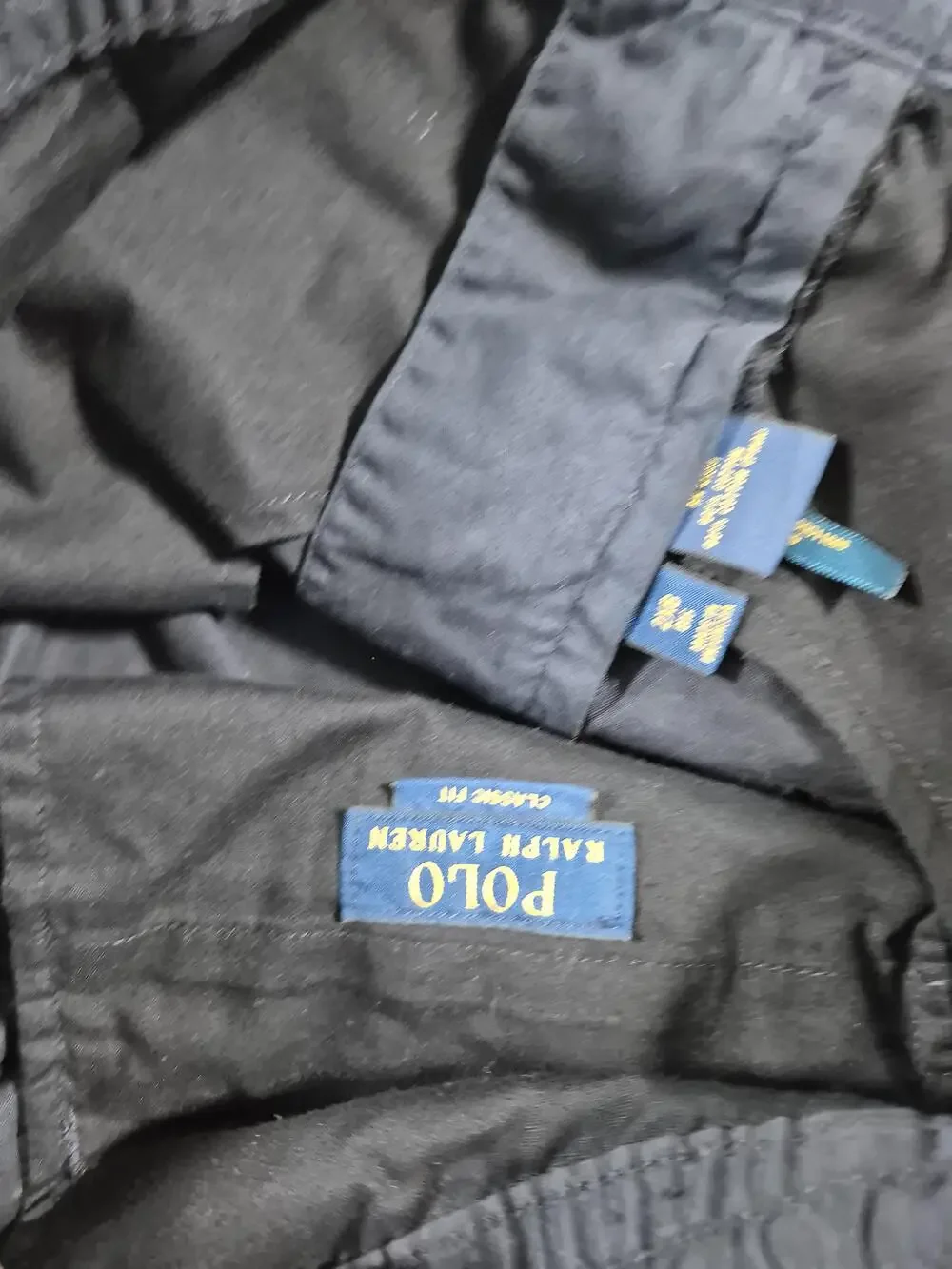 Polo Ralph Lauren Shorts Men's 2XB Blue Chino 9in Inseam Elastic Drawstring